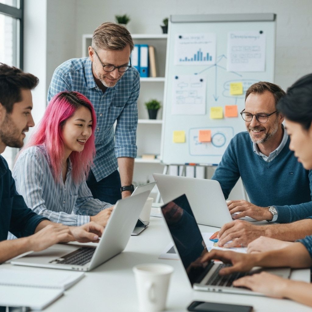 Our team working together